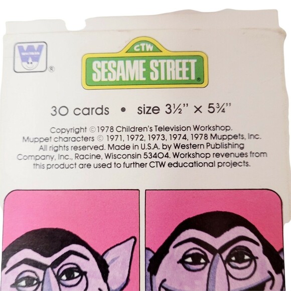 VTG 3 pc LOT Sesame Street Hong Kong Finger Puppet BIG BIRD ERNIE 1978 Cards - Picture 5 of 8